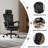 Ergonomic Office Chair With Footrest, Mesh Office Desk Chair With Headrest, High Back Computer Chair With Adjustable Lumbar Support For Home Office Study Room Bedroom-1111771667-1111771664