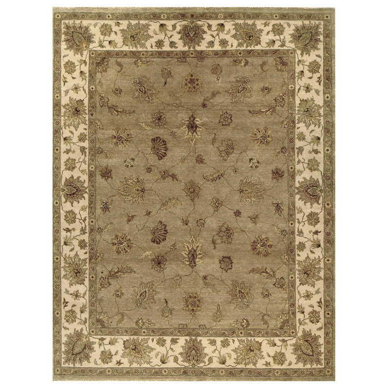 Wool Oriental Area Rug, Rectangle 5' x 7'
