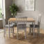 Ankrum 4 - Person Rubberwood Solid Wood Dining Set-421086624-421086625