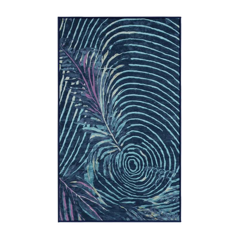 Tapis gris lavable à la machine, Rectangle 7 pi x 9 pi