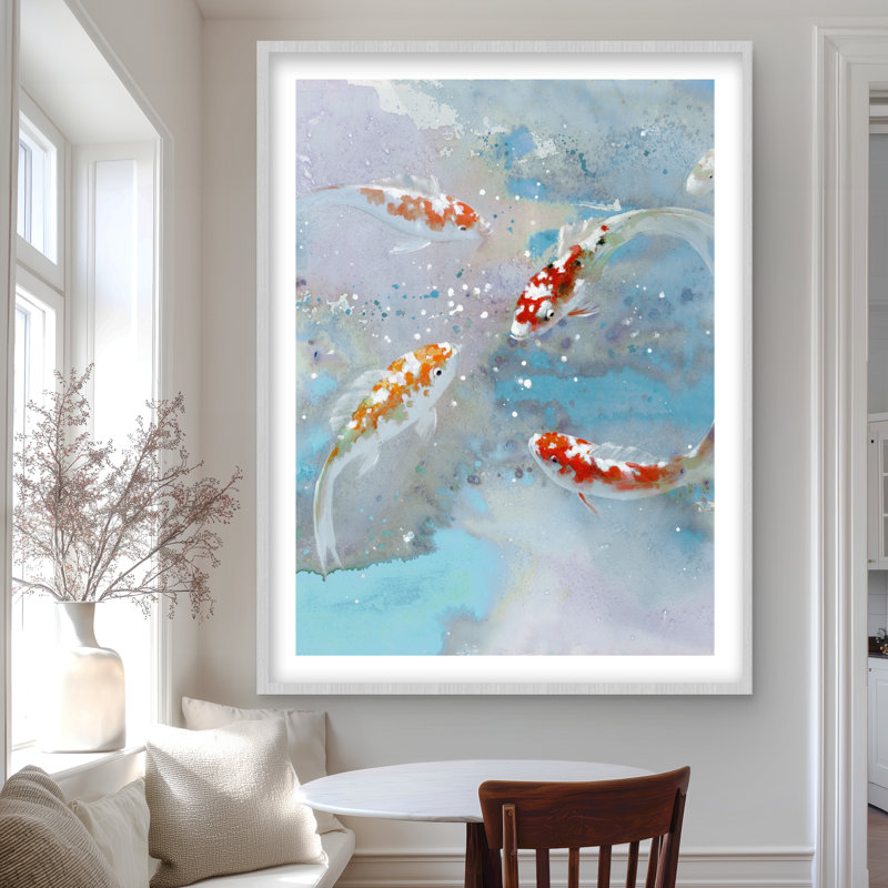 «Koi Fish», reproduction encadrée