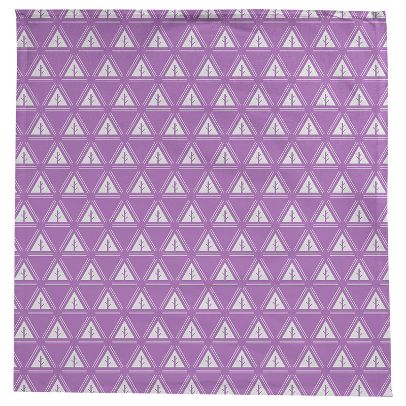 Nappe d’arbre minimaliste classique Barbra, Violet / Blanc