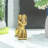 Cute Ceramics Balloon Dog Statue Crafts Gold Living Room Desktop Decorations,Handmade Modern Small Ceramic Animal Statue Ornament Gold Home Decor Accents-372873760
