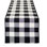 Taissa Rectangular Checkered Cotton Table Runner