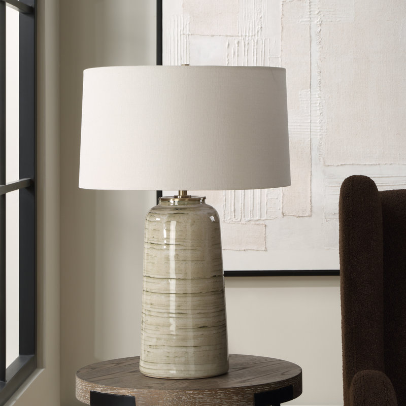 Gyllian Tan Glaze Table Lamp