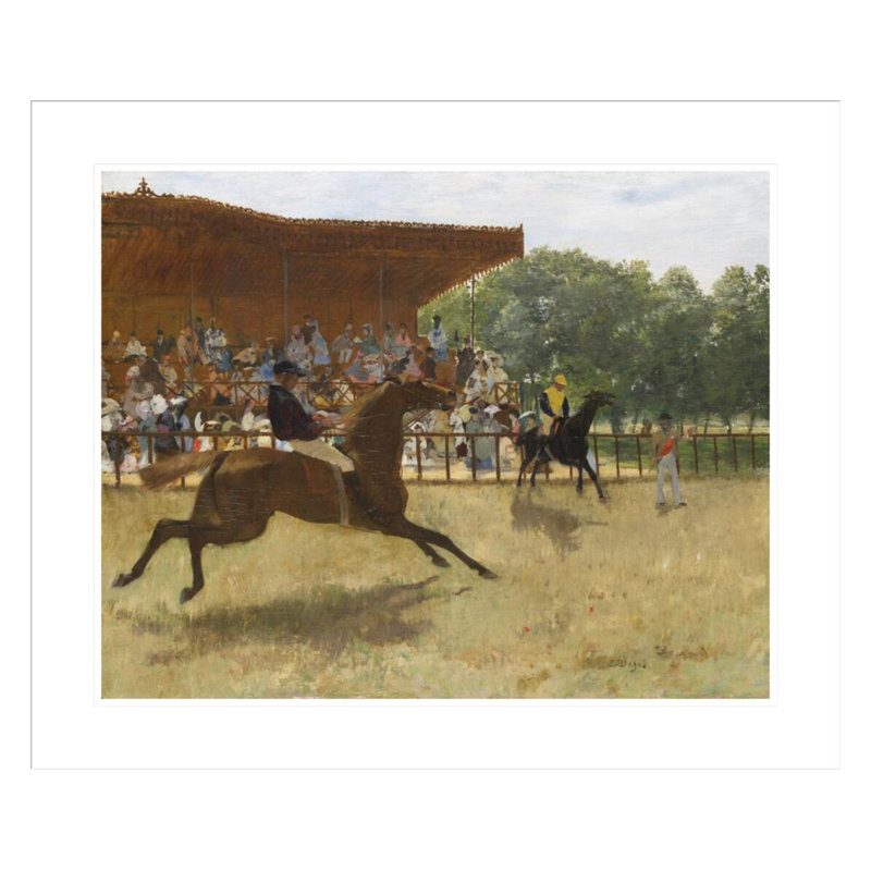 «The False Start» par Edgar Degas, impression giclée encadrée, H 23,5 po x l 28,03 po