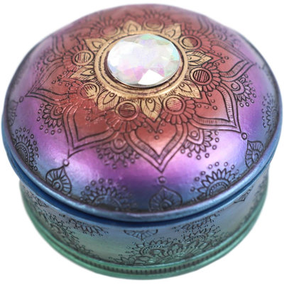 Figurine arc-en-ciel mandala bouddhiste