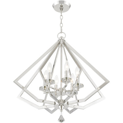 Lustre lanterne à 6 lumières Zyvon Diamond