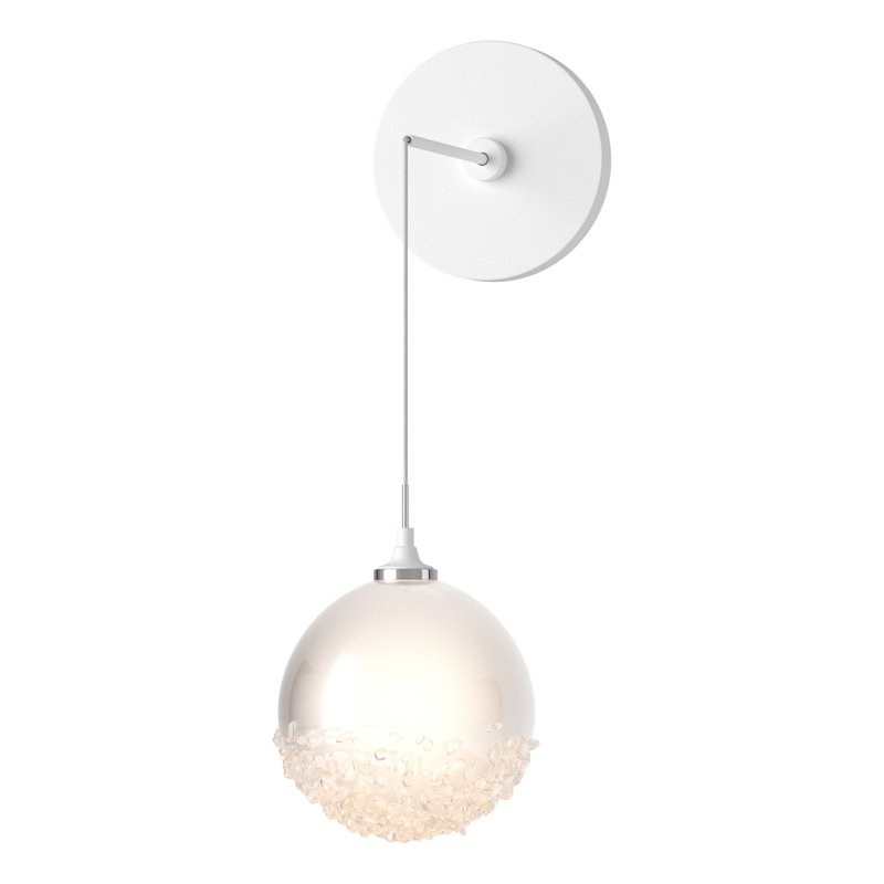 Fritz Steel Wall Armed Sconce, White