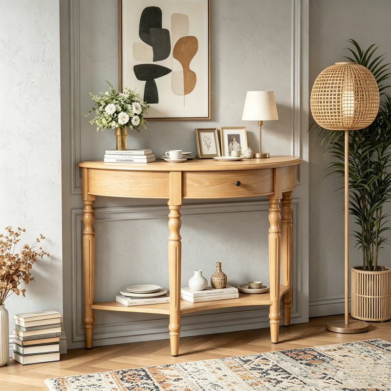 Console Table, Natural