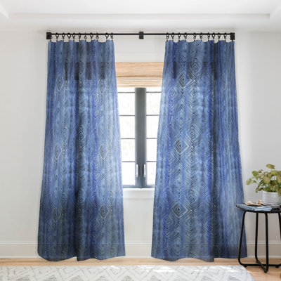 Panneau de rideau transparent en denim Schatzi Brown