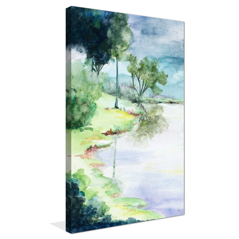 «My Dream Place», reproduction de peinture à l'aquarelle, H 30 po x l 18 po x P 1 po, Toile tendue