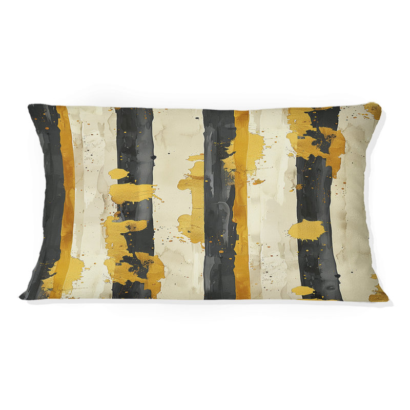 Coussin lombaire Sparkling Ivory Stripes I - Glam