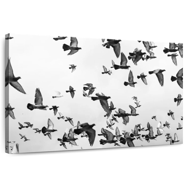 Brampt Pigeon Flock, 32" H x 48" W