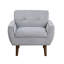 Chaise d'appoint rembourrée et capitonnée-1099036715