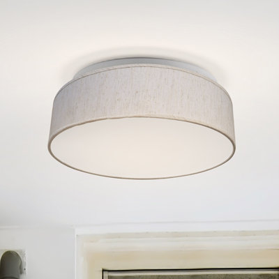 Armande Linen LED Flush Mount