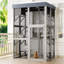 Très grand enclos extérieur pour chat, cage de jeu extérieure pour chat, grand parc extérieur imperméable pour chat