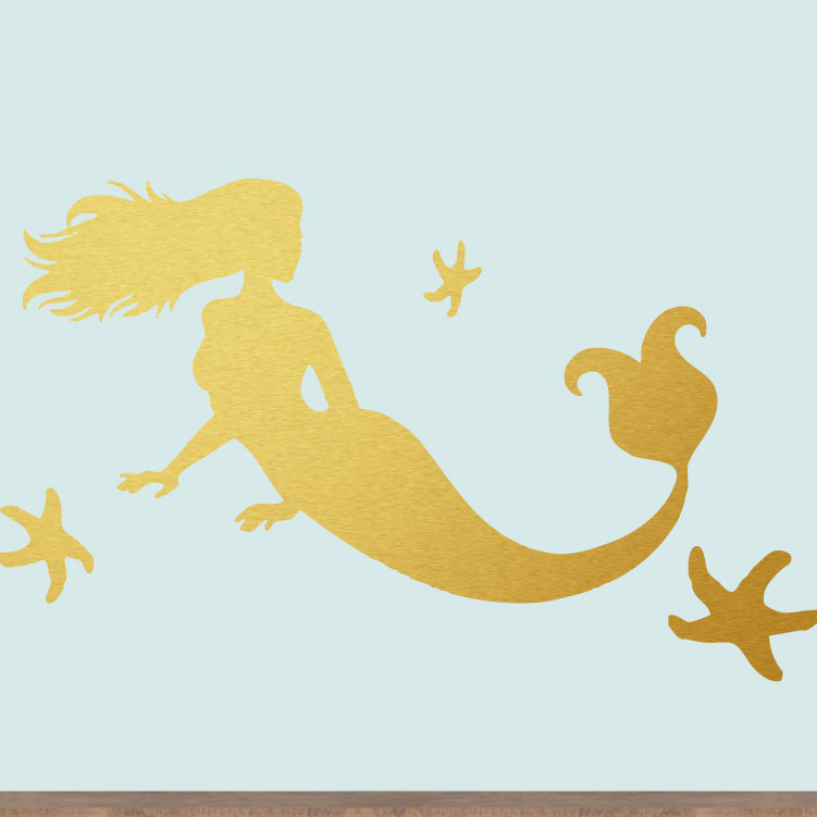 Fantasy & Sci-Fi Non-Wall Damaging Wall Decal, Gold