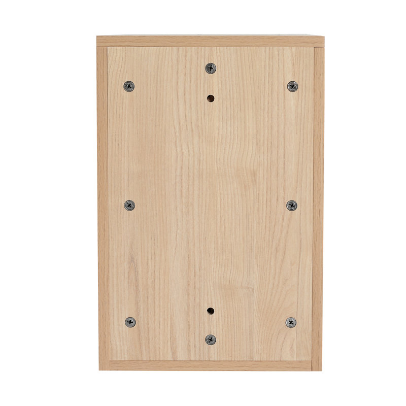 Armoire de salle de bain murale 60 po avec lavabo et tablettes 60 po - Finition châtaignier noir