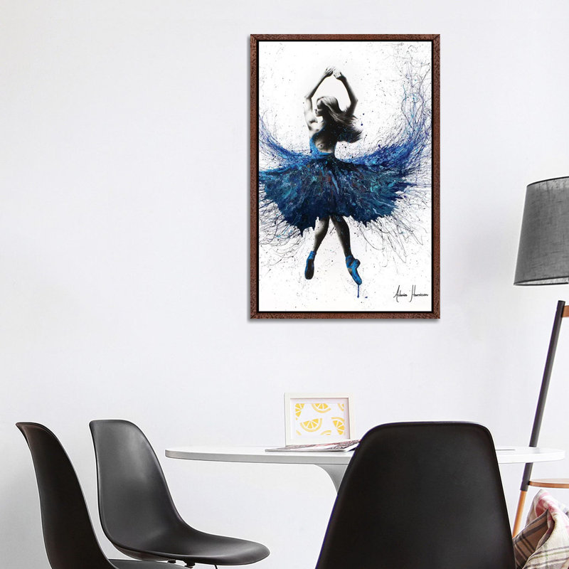 Bolshoi Crystal Dancer by Ashvin Harrison - Print on Canvas, 101.6 cm H x 66.04 cm W, Classic Brown Wood Framed