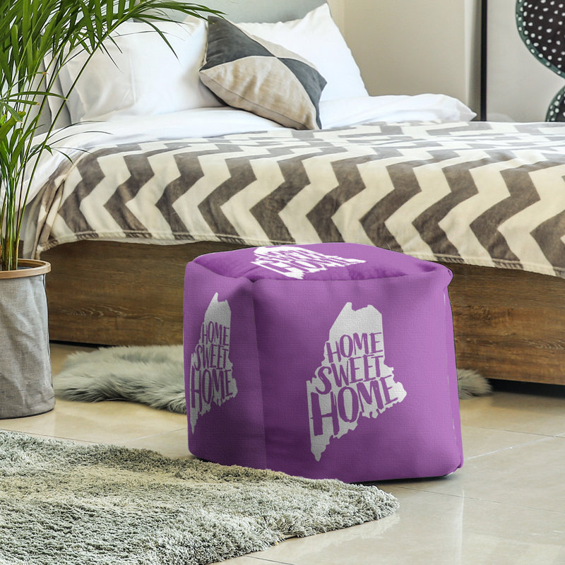 Repose-pieds à cubes pour le maine doux home, Violet