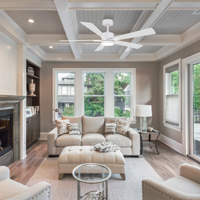 Ventilateur de plafond à 5 pales de 52 pouces Bali Smart 2700K-6000K CCT avec lumière sélectionnable et télécommande
