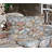 Ambesonne Cobblestone Fitted Sheet & Pillow Sham  Set,  Multicolor-106797904