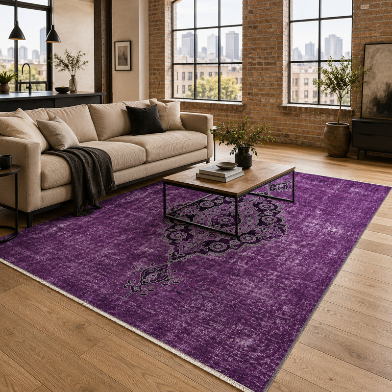 Geometric Cotton and Chenille Flatweave Area Rug, 100 x 200 cm