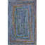 Tapis bleu tressé à la main Tullie-1189960944
