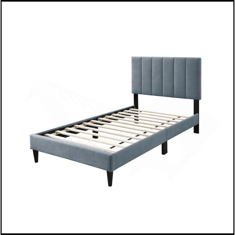 Twin Bed, Gray
