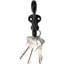 Pack Of 4 Cast Iron Black Traditional School House Double Peg Wall Hooks Accent