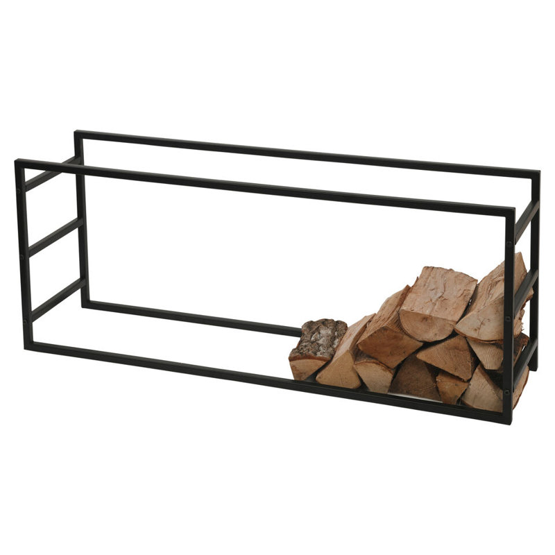 Ambriella 39.37cm W Metal Log Rack