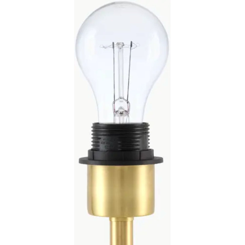 Lampe de table Evert, Jaune, Jaune, Lin