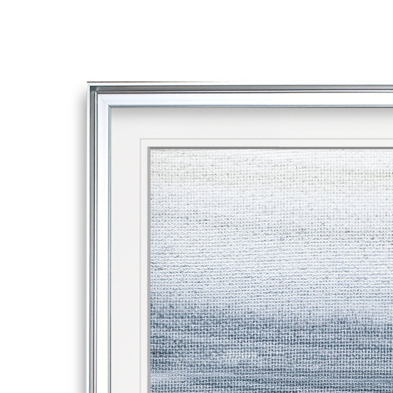 Sahara I huile - impression, H 28 po x l 28 po x P 1,5 po, Cadre argenté