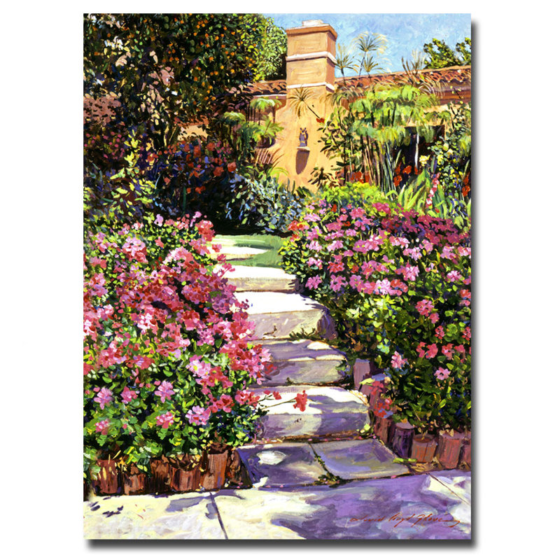 « the cinq steps », reproduction d’art sur toile, H 24 po x l 18 po x P 2 po