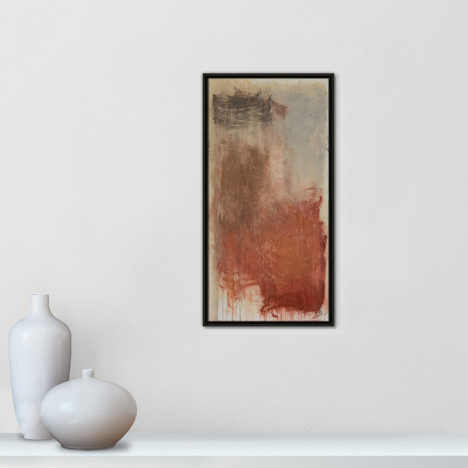 Colin "Autumn Over The Riviera" Print, 31.5" H x 16.5" W, Espresso