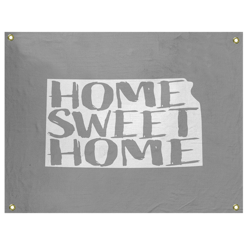 Tapisserie murale kansas doux pour la maison, H 50 po x l 59 po, Gris
