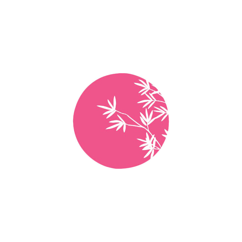 Abstract Wall Decal, Pink