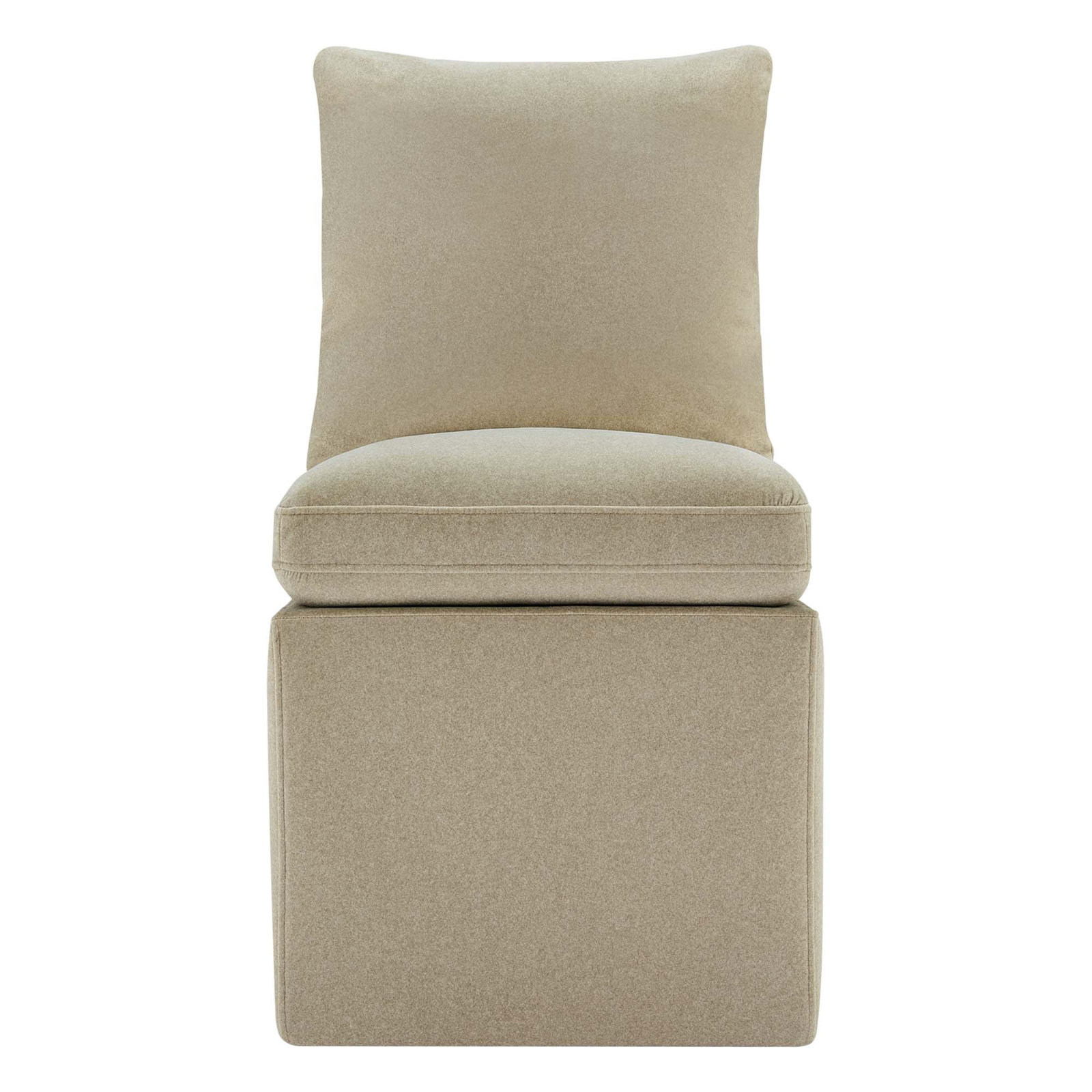 Alayaa Linen Dining Chair, Vesper Sand Velvet