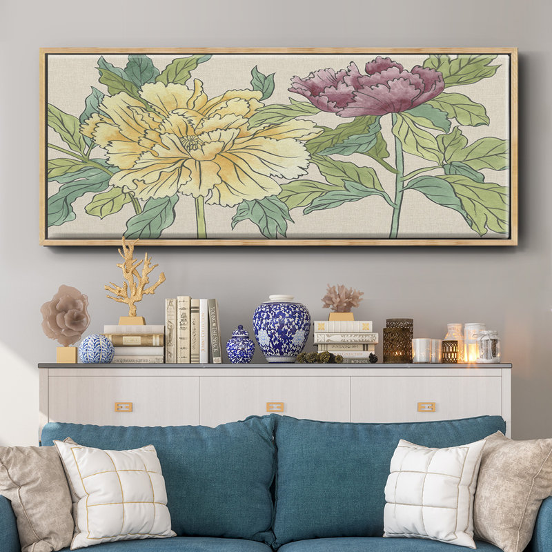 Peony Blooms II - toile encadrée