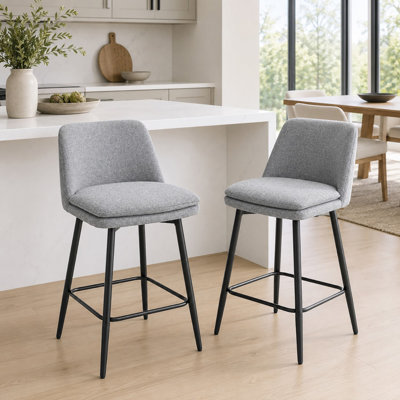 Tabouret de bar et de comptoir pivotant de 25,6 po Deboroh