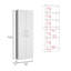 Armoire de rangement pour garde-manger de cuisine d'une hauteur de 71 po, avec 4 portes, 5 tablettes réglables, armoire autoportante-1581132639