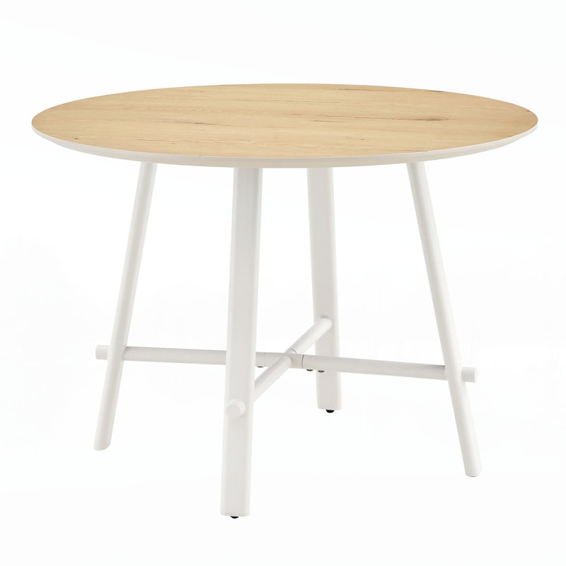 Monnestime Modern And Minimalist Circular Dining Table, Brown