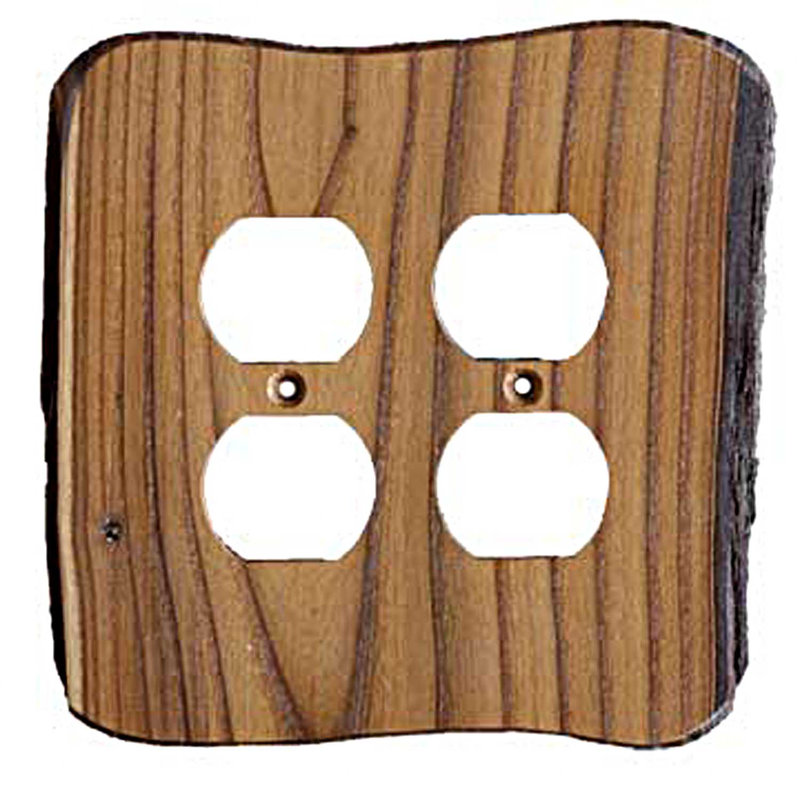 Plaque murale à prise en duplex 4-gang Rustic, Olivier russe