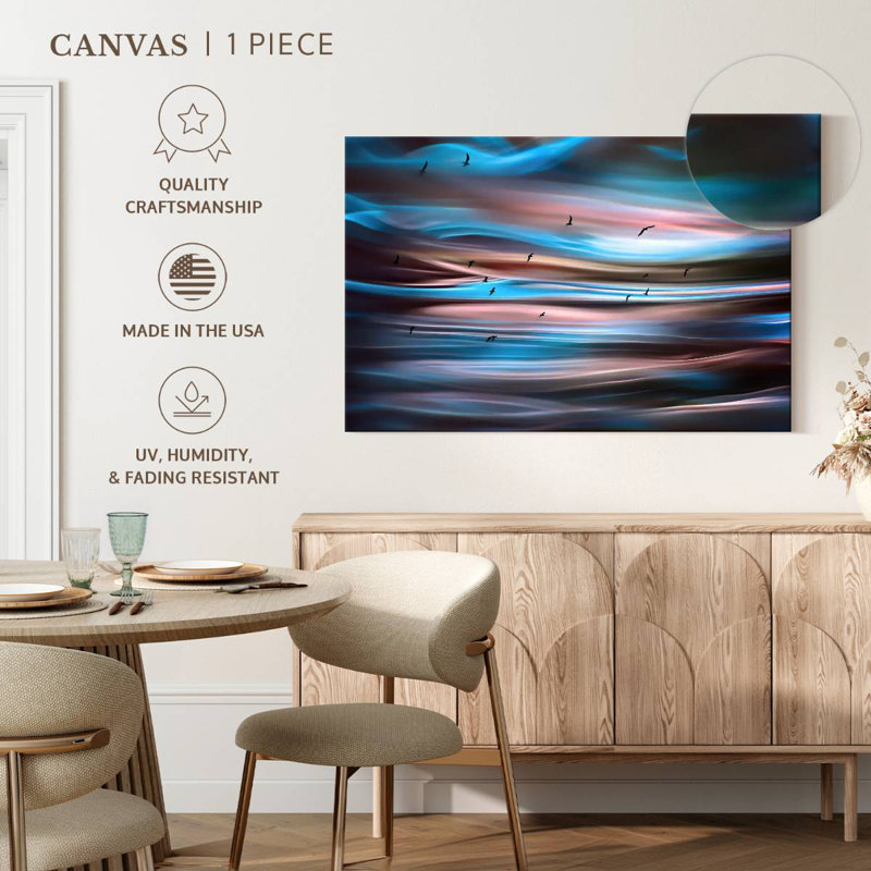 Sunset Birds I, 34" H x 51" W