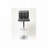 Swivel Faux Leather Adjustable Upholstered  Bar Stools Set with Metal Base-802617686