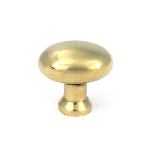 Moore Cabinet Knob, 1.26" Knob Diameter, Aged Brass