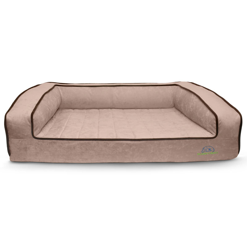 Lit pour chien Crown Bolster, Très grand (l 48 po x P 32 po x H 10 po), Mocha glacé