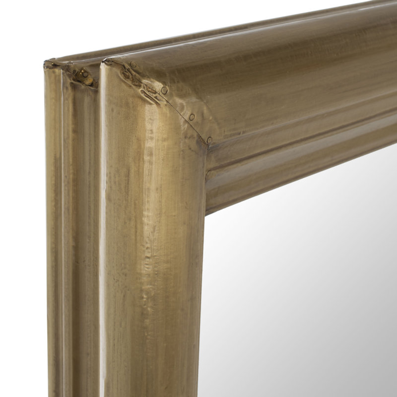 Antke Engineered Wood Mirror, Brass, 54" x 36"