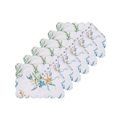 Feyre Sound Cotton Placemat Machine Washable Set of 6